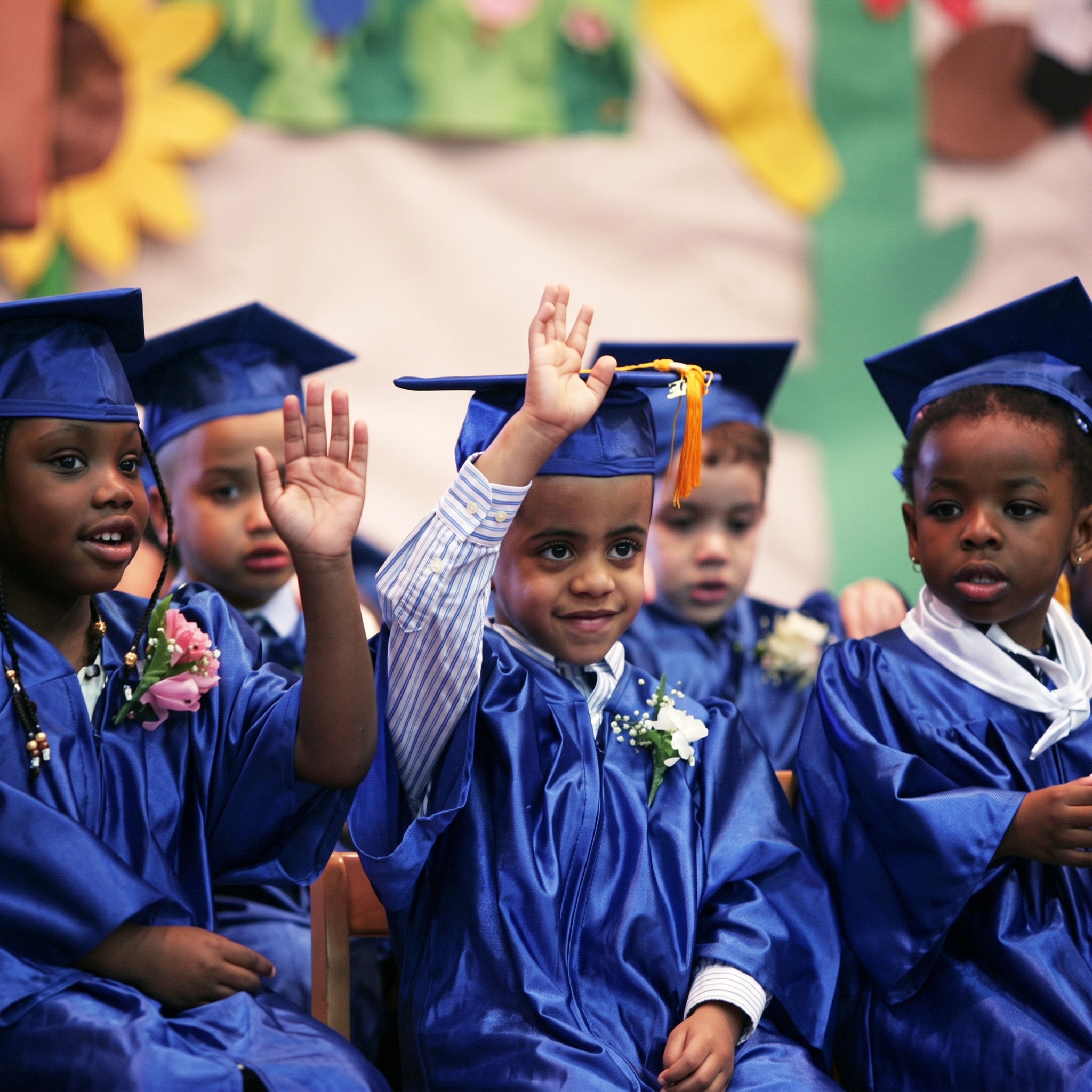 Children gathered together, representing the impact of access to education